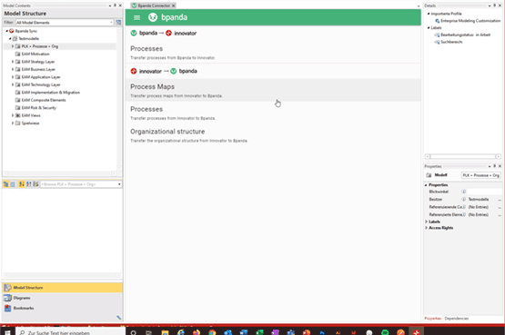 How to import process maps from Innovator via Bpanda Connector to Bpanda