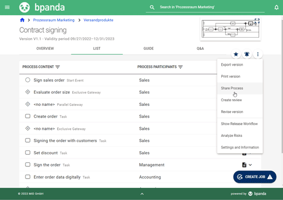 Bpanda: Release Notes - Share Processes