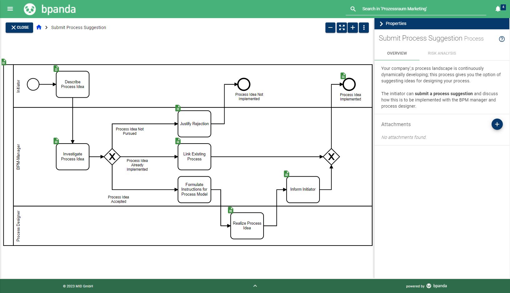 Bpanda: Be connected - Submit Processes