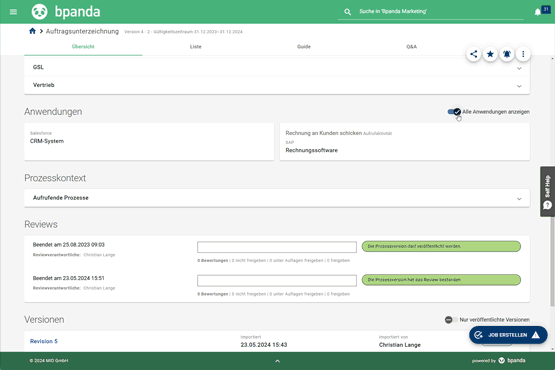 Bpanda | Process Page: Save Your View Settings