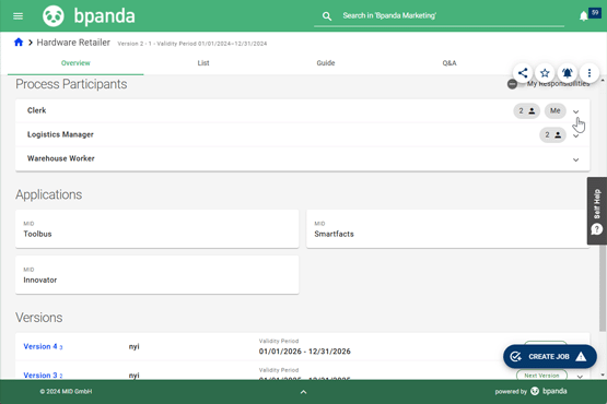 Bpanda Release December 2024 | Guide & Process Full Screen Mode: Expand Process Participants