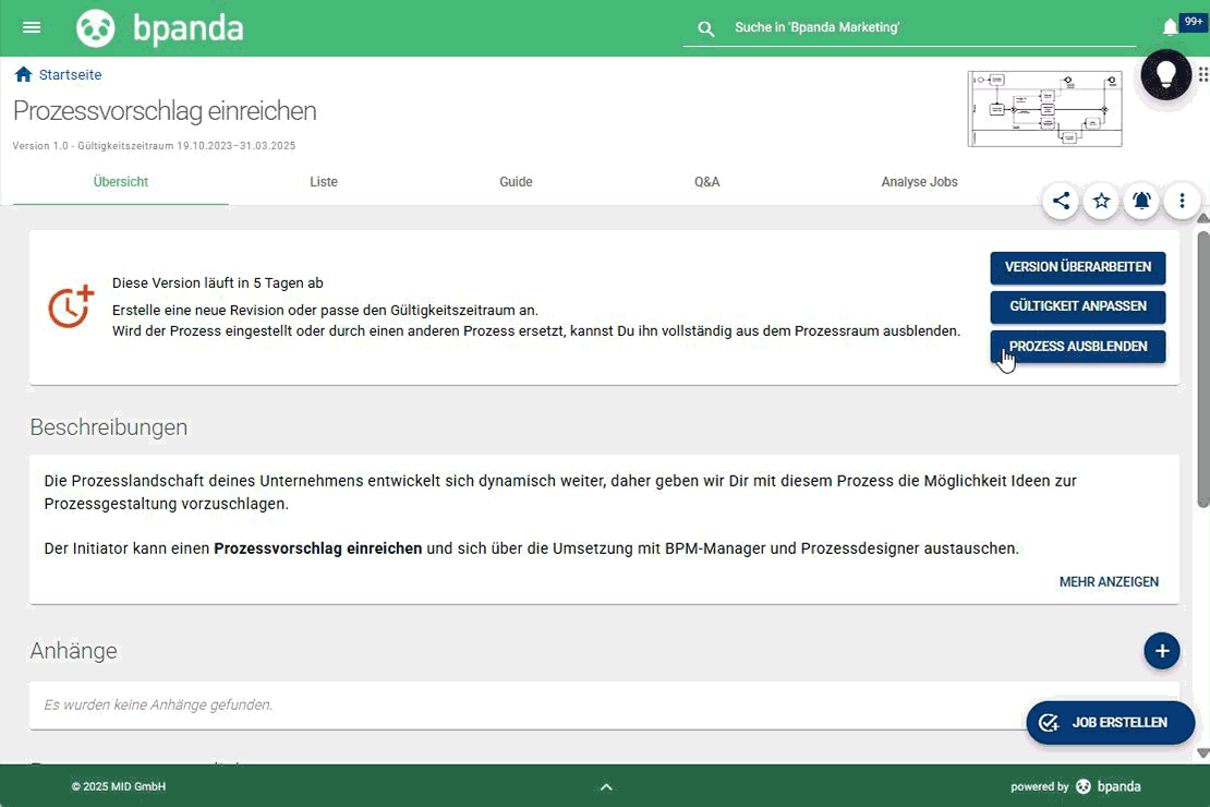 05-bpanda-release-märz-2025-Prozesse-ausblenden Bpanda | Prozessseite: Prozesse ein- & ausblenden