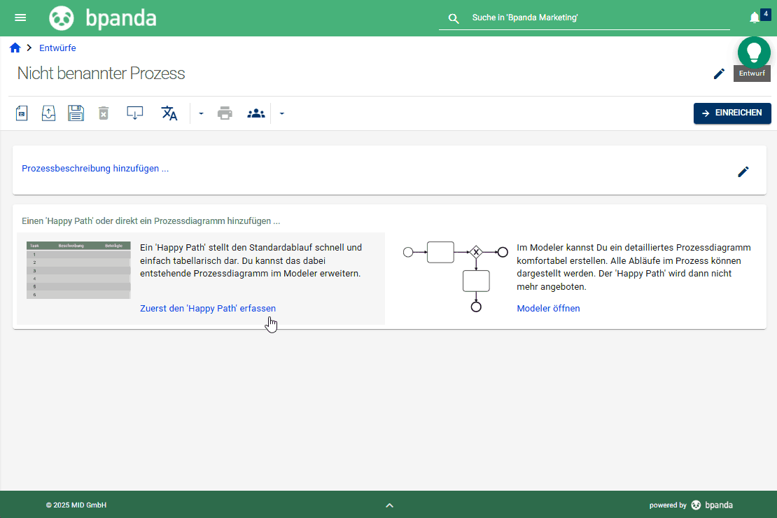 Bpanda Release August 2025 | Happy Path: Verbesserungen für das Übernehmen von Tabellen aus Excel und Web