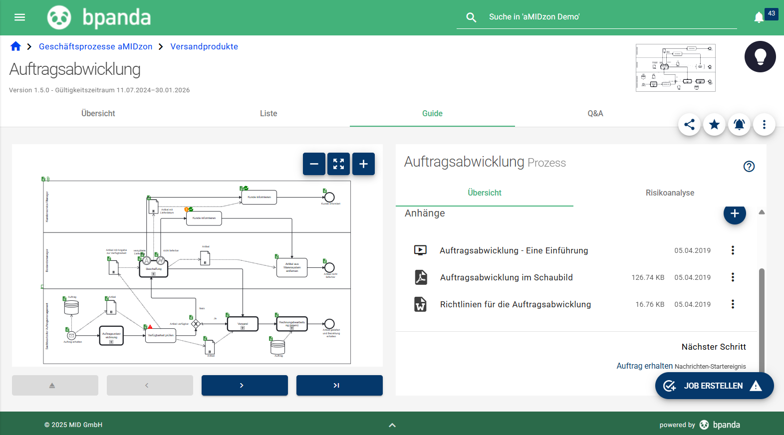 bpanda-qm-zentrale platform-de Bpanda | Zentrales System für Qualitätsmanagement