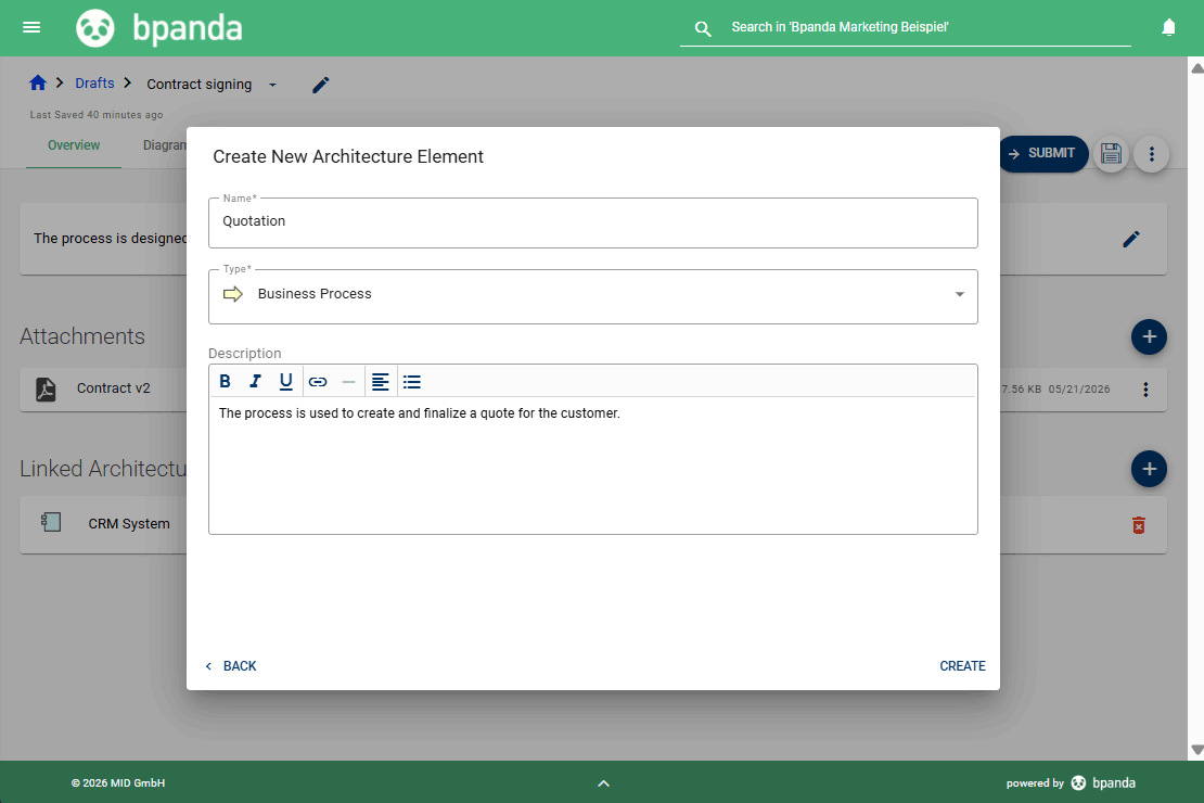 Bpanda Release May 2026 | Architecture: Creating Processes