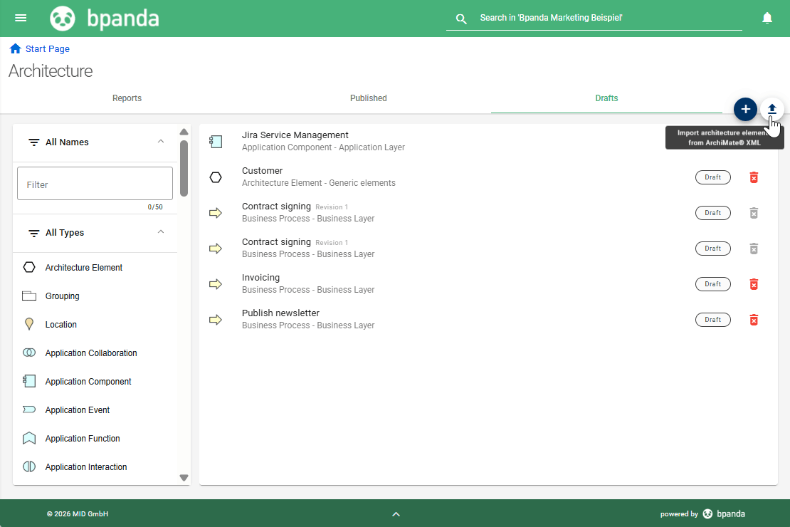 Bpanda Release May 2026 | Architecture: ArchiMate® Import