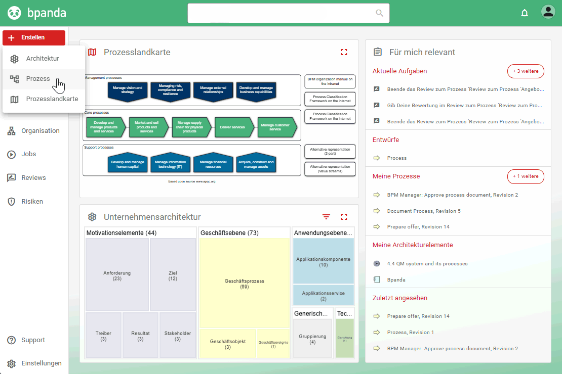 Bpanda Release August 2026 | Prozessentwürfe: Prozessverantwortliche hinterlegen